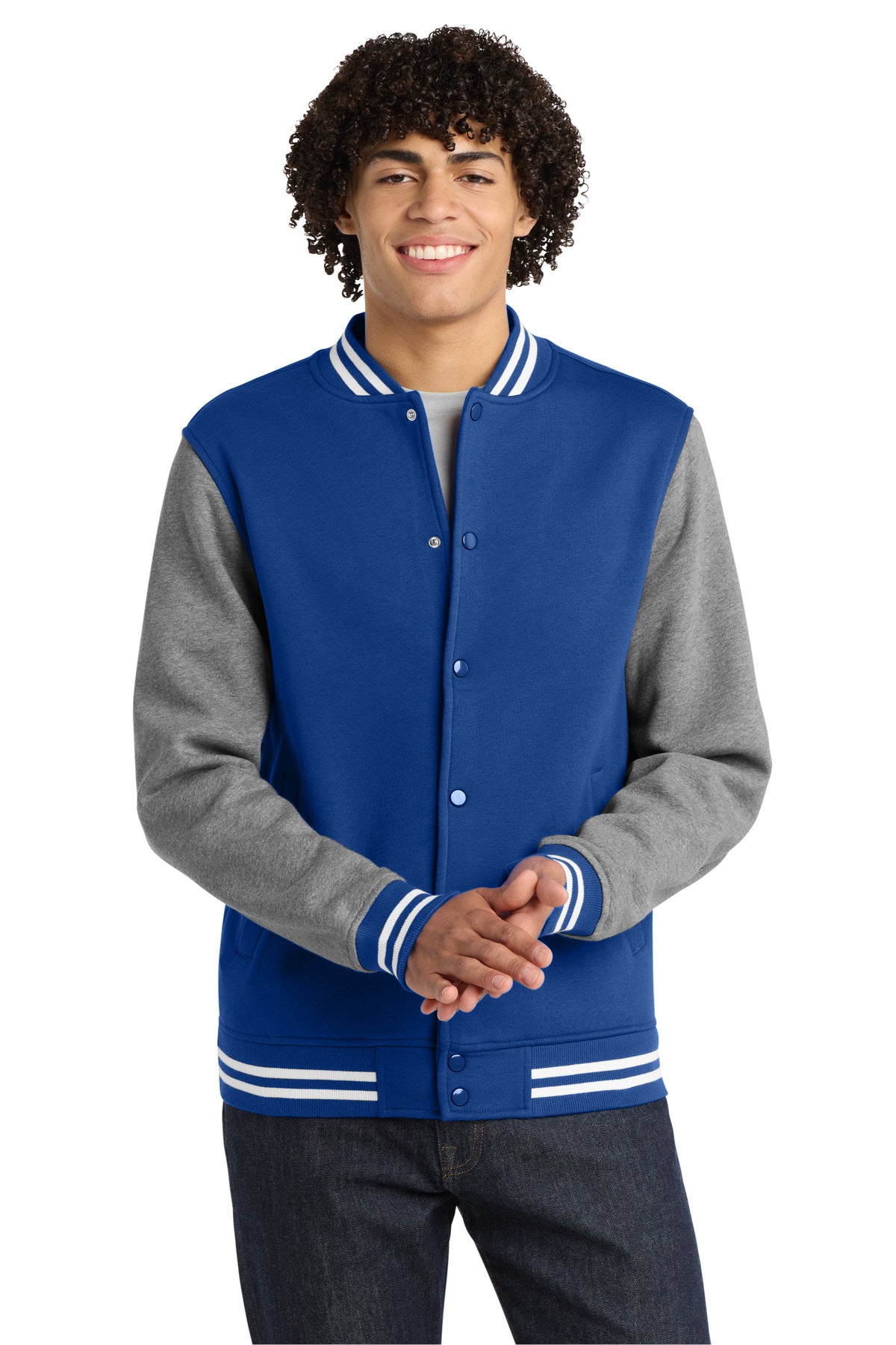 Sport-Tek ®  Fleece Letterman Jacket. ST270