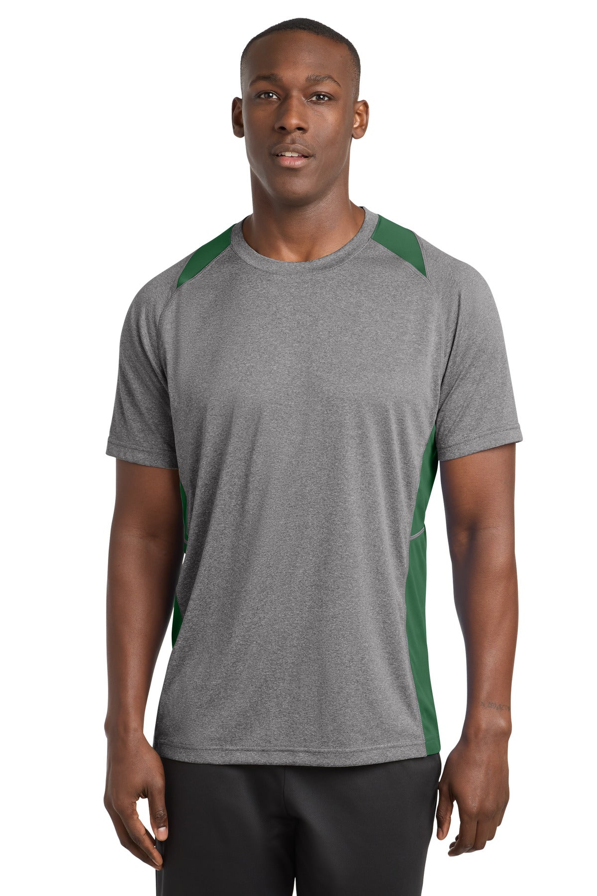 Sport-Tek ®  Heather Colorblock Contender ™  Tee. ST361
