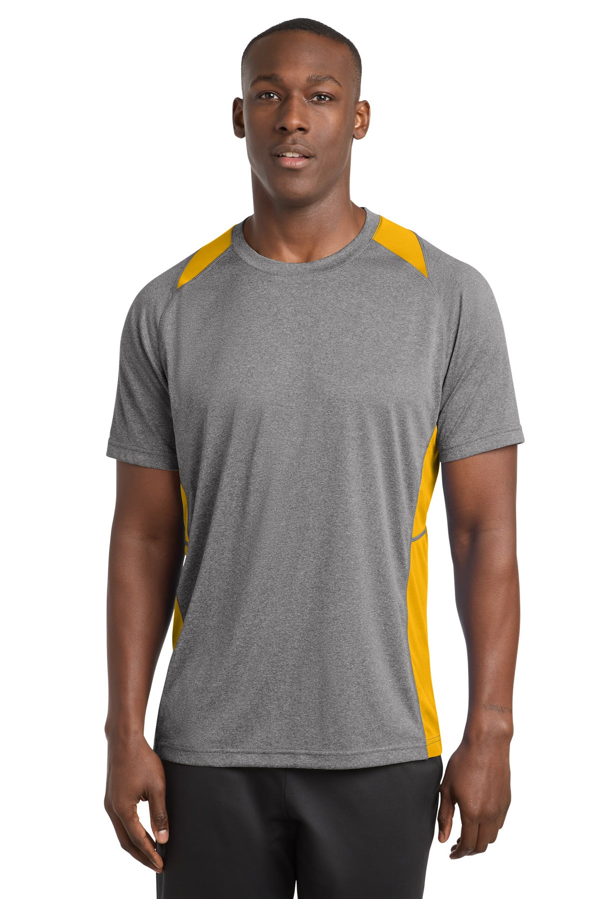 Sport-Tek ®  Heather Colorblock Contender ™  Tee. ST361