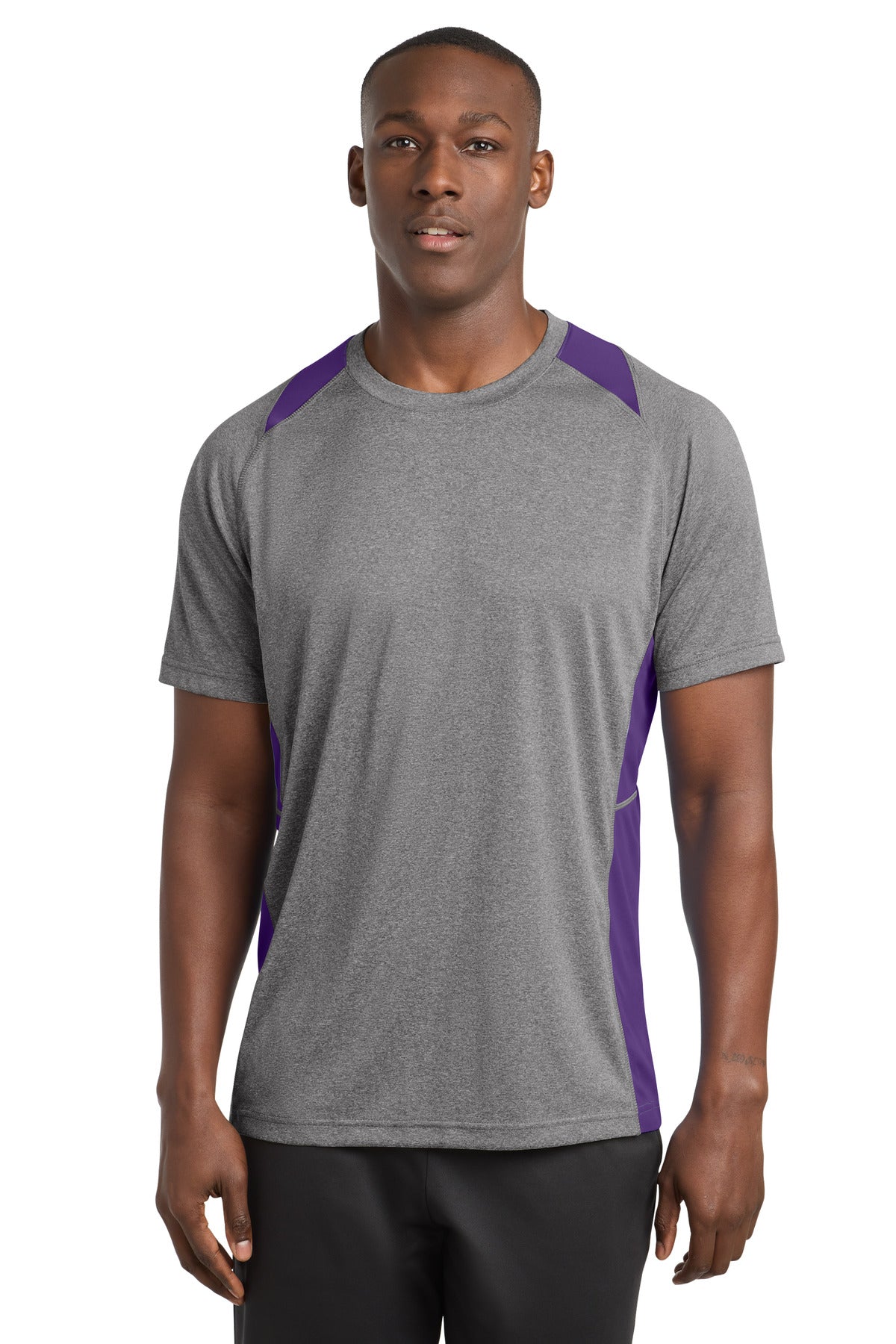 Sport-Tek ®  Heather Colorblock Contender ™  Tee. ST361