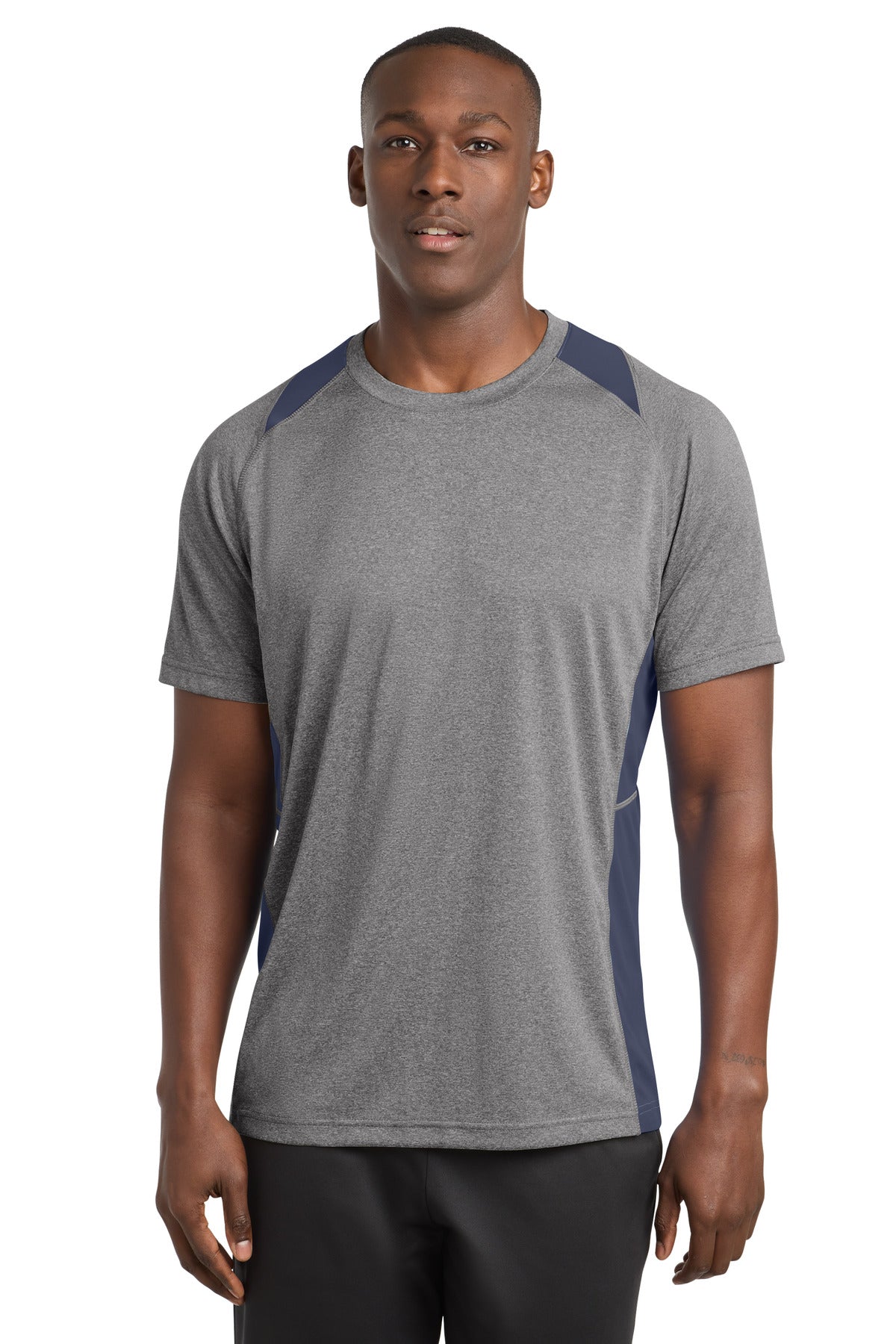 Sport-Tek ®  Heather Colorblock Contender ™  Tee. ST361