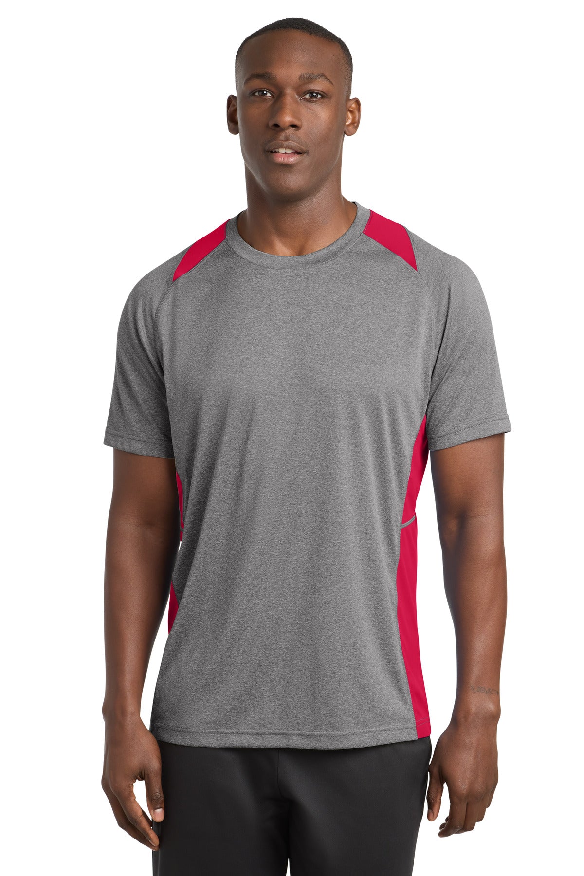 Sport-Tek ®  Heather Colorblock Contender ™  Tee. ST361