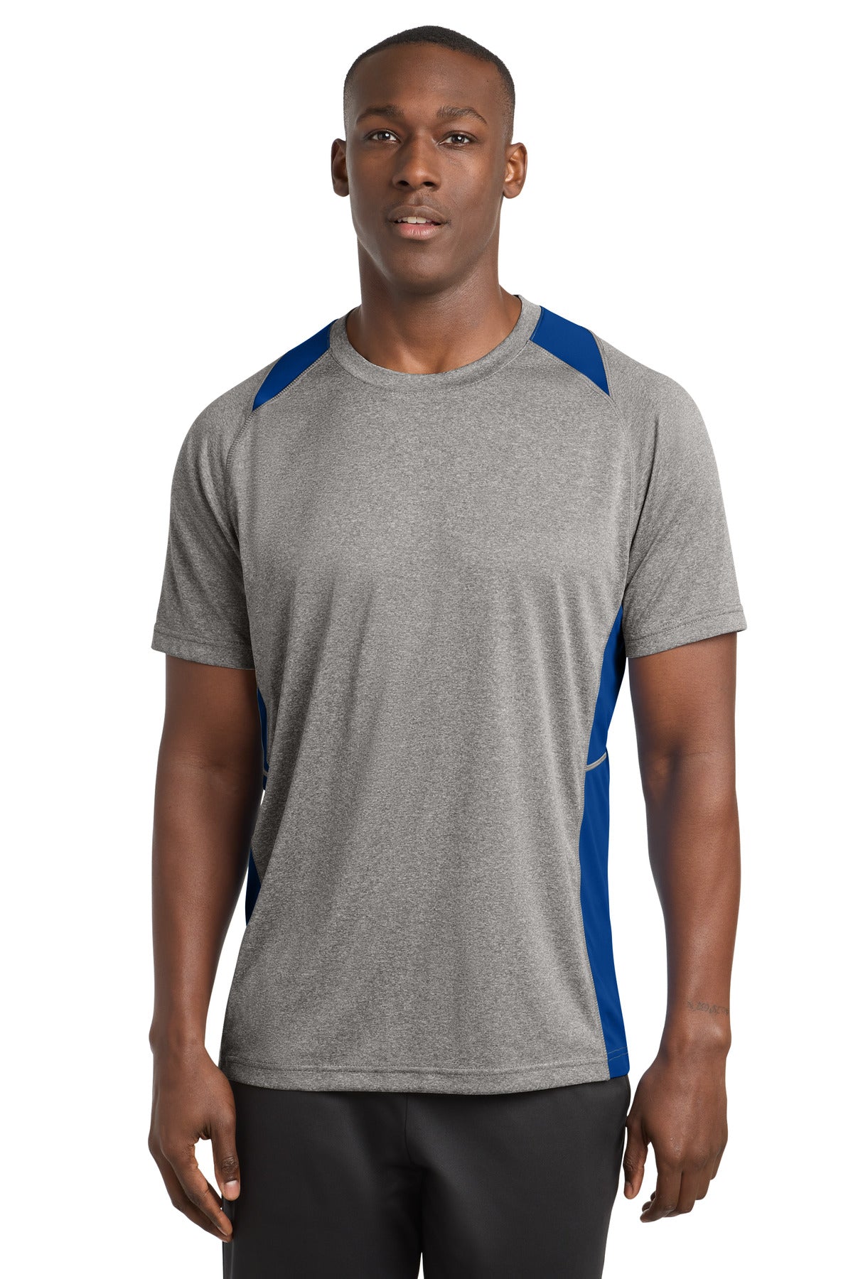 Sport-Tek ®  Heather Colorblock Contender ™  Tee. ST361