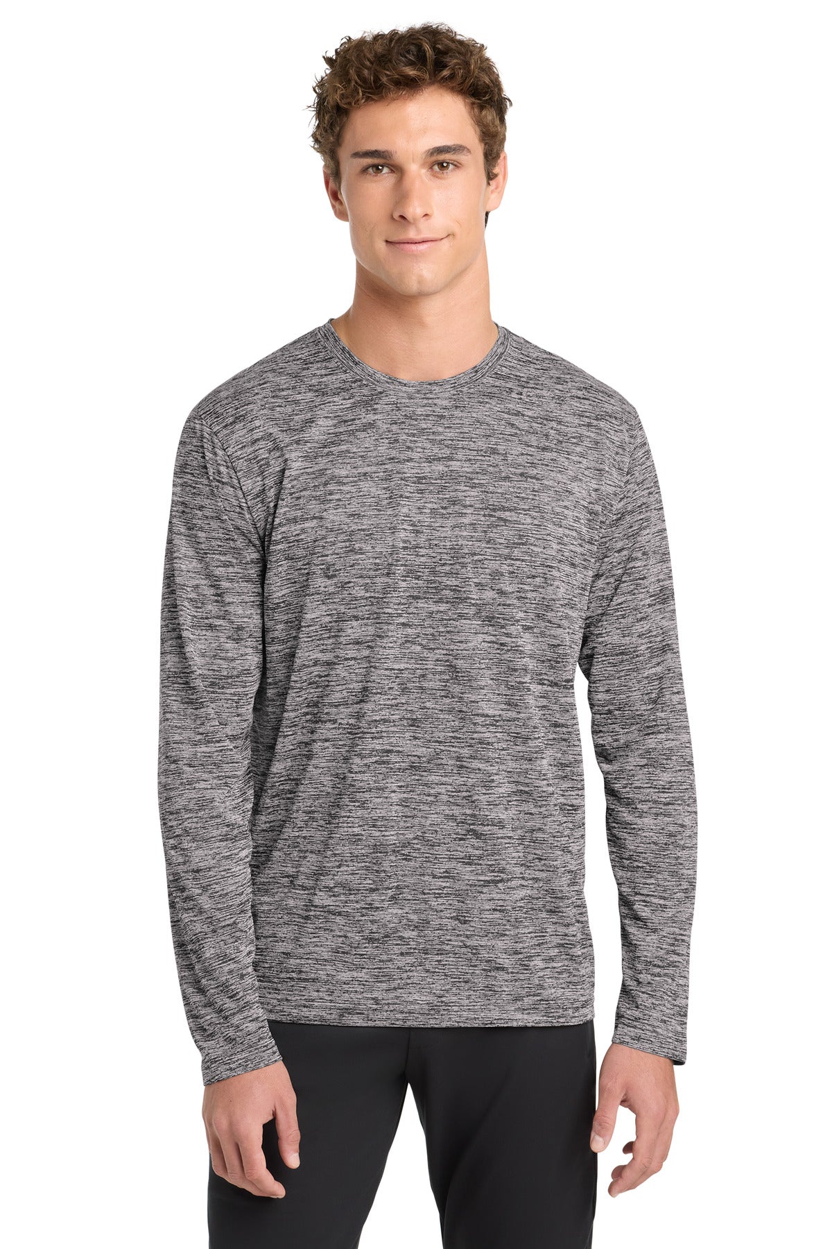 Sport-Tek  ®  PosiCharge  ®  Long Sleeve Electric Heather Tee. ST390LS