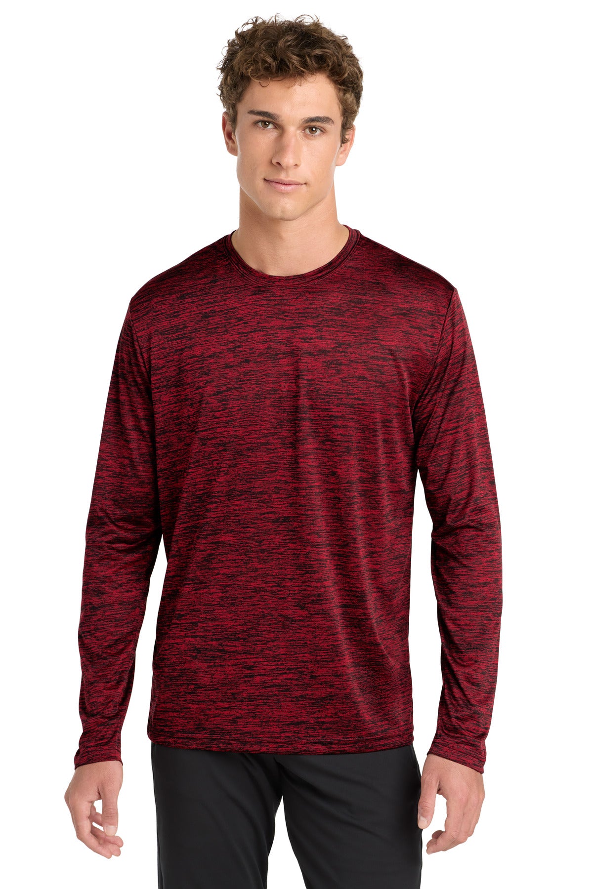 Sport-Tek  ®  PosiCharge  ®  Long Sleeve Electric Heather Tee. ST390LS