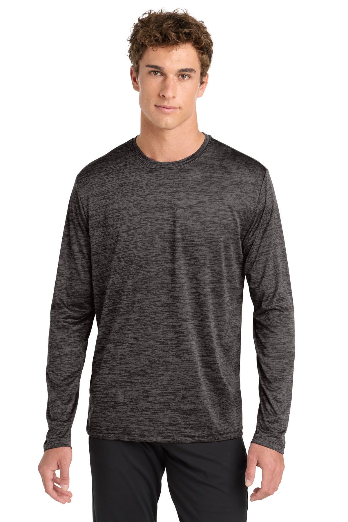 Sport-Tek  ®  PosiCharge  ®  Long Sleeve Electric Heather Tee. ST390LS