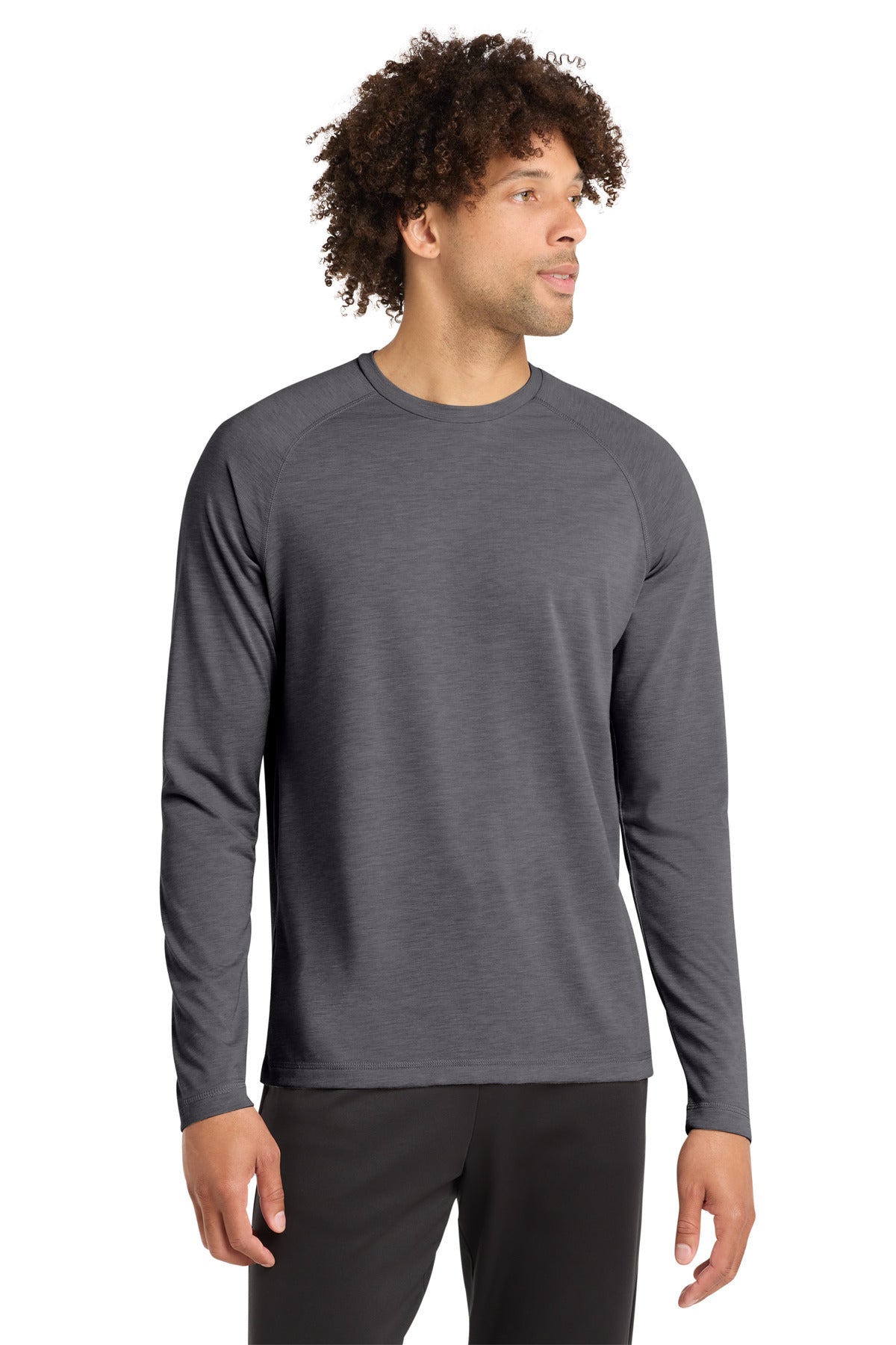 Sport-Tek  ®  PosiCharge  ®  Long Sleeve Tri-Blend Wicking Raglan Tee ST400LS