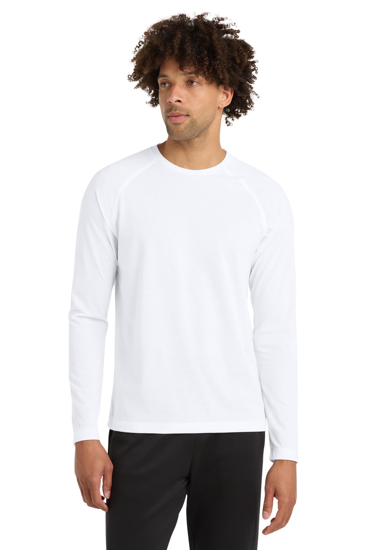 Sport-Tek  ®  PosiCharge  ®  Long Sleeve Tri-Blend Wicking Raglan Tee ST400LS