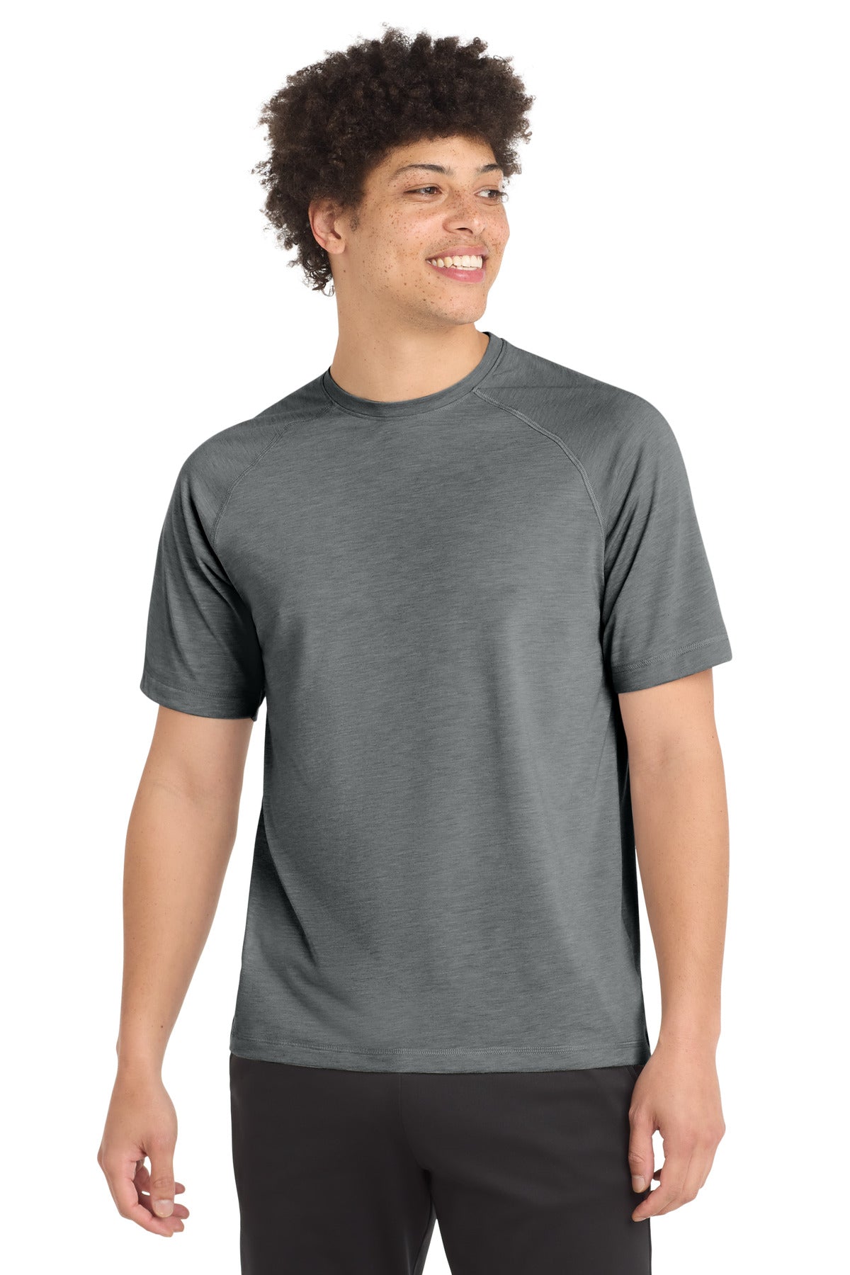 Sport-Tek  ®  PosiCharge  ®  Tri-Blend Wicking Raglan Tee. ST400