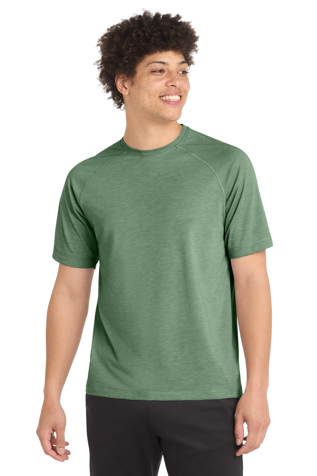 Sport-Tek  ®  PosiCharge  ®  Tri-Blend Wicking Raglan Tee. ST400