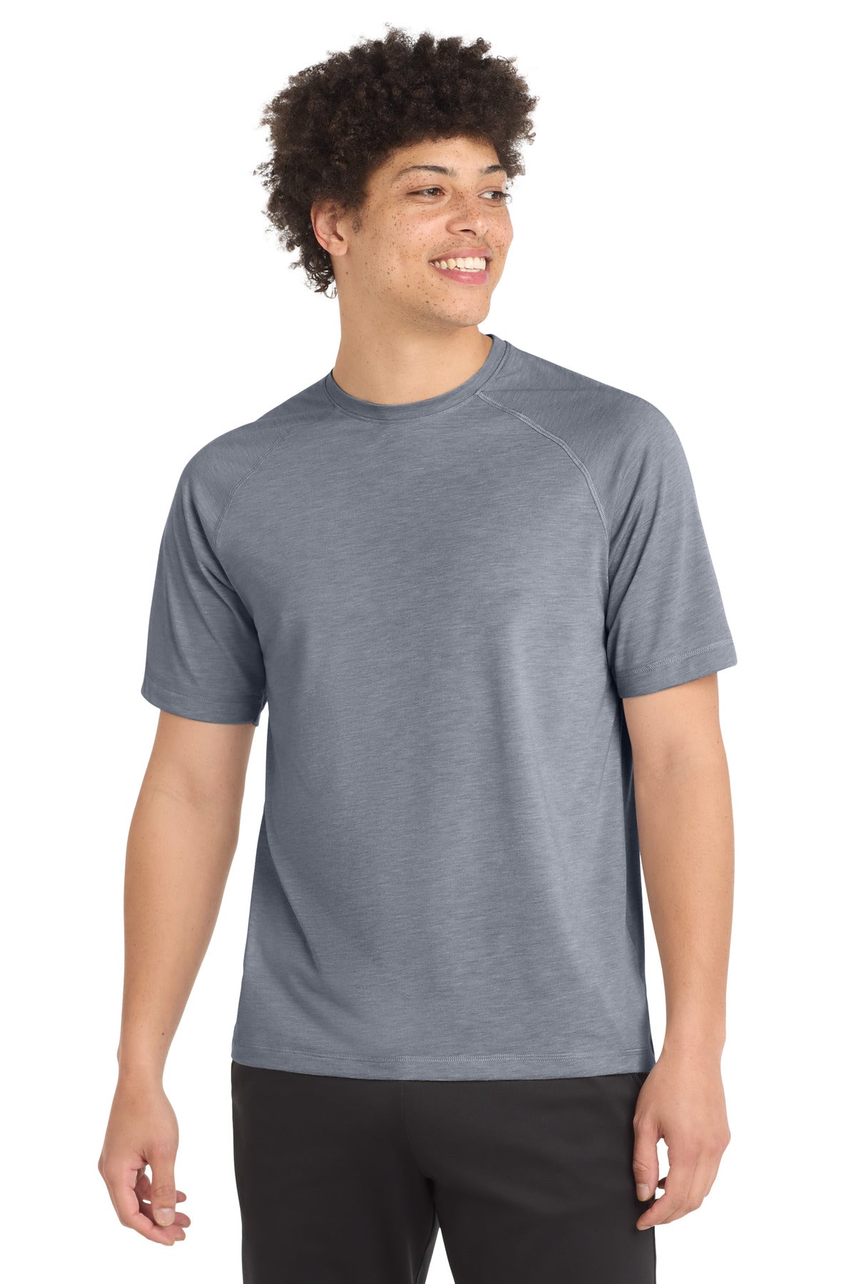 Sport-Tek  ®  PosiCharge  ®  Tri-Blend Wicking Raglan Tee. ST400