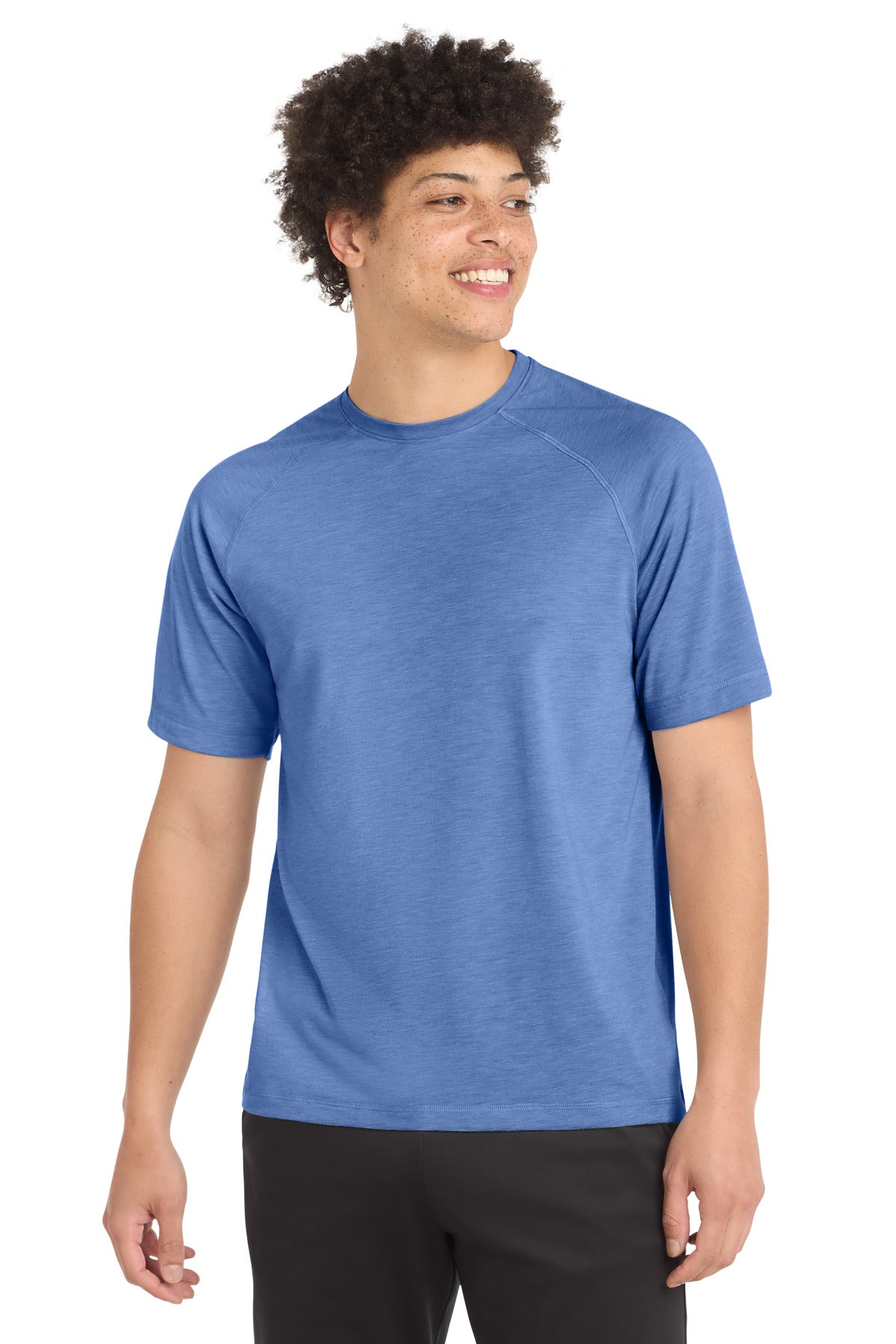 Sport-Tek  ®  PosiCharge  ®  Tri-Blend Wicking Raglan Tee. ST400
