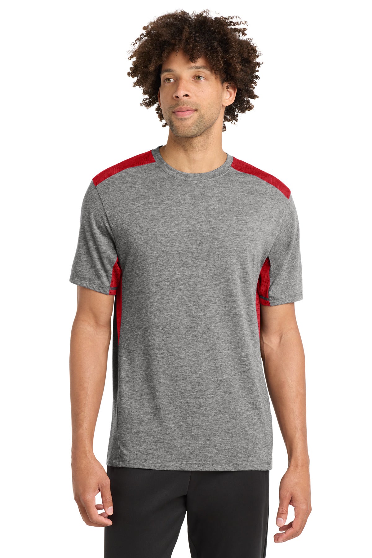 Sport-Tek  ®  PosiCharge  ®  Tri-Blend Wicking Draft Tee. ST410