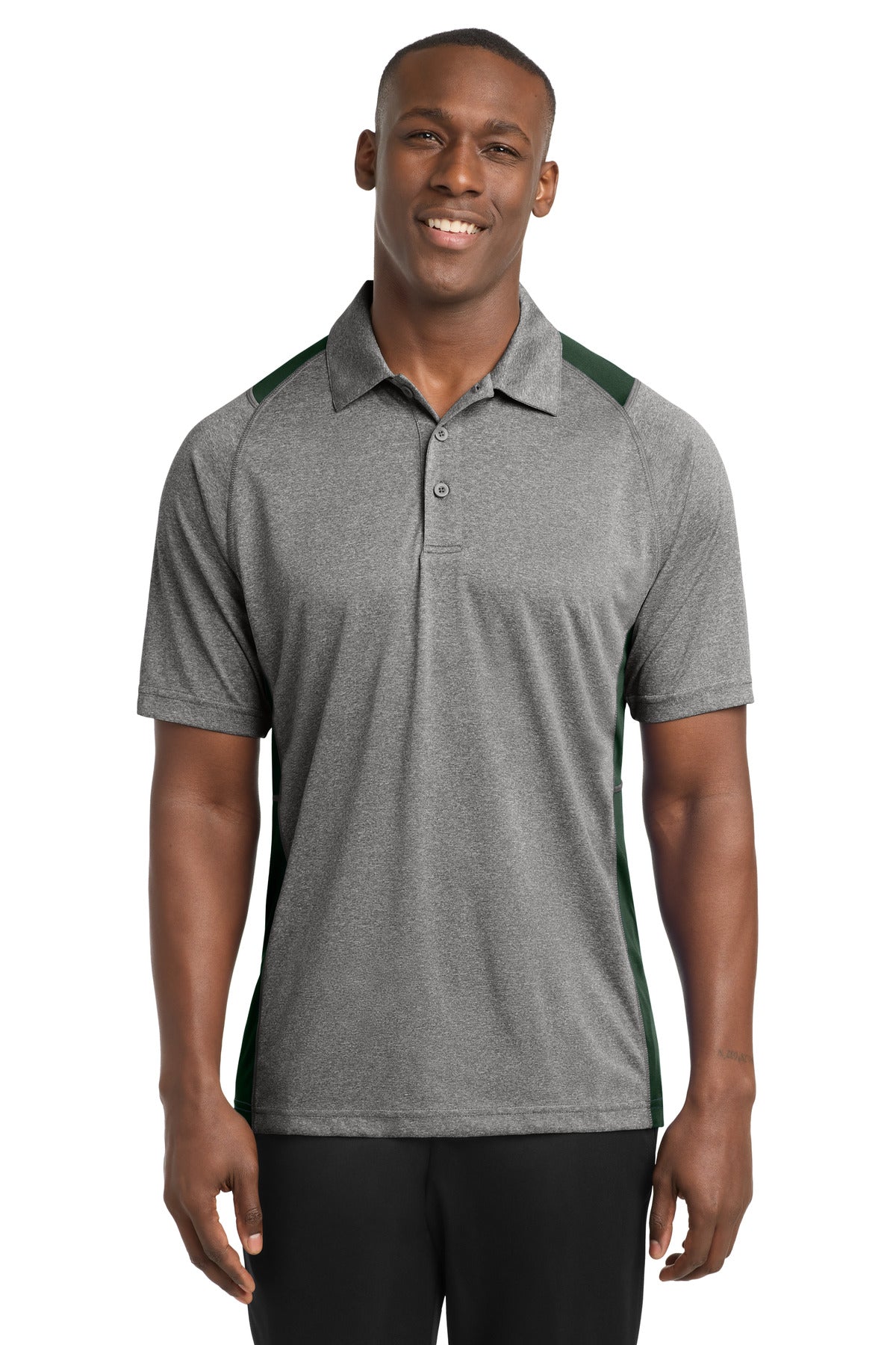 Sport-Tek ®  Heather Colorblock Contender ™  Polo. ST665