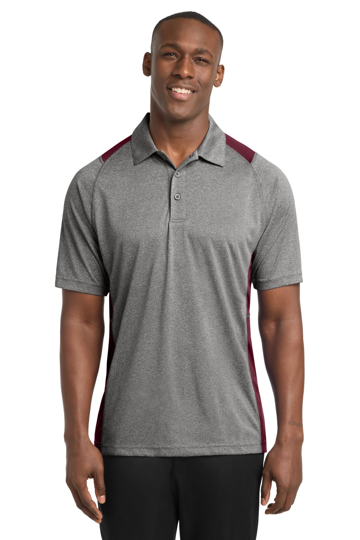 Sport-Tek ®  Heather Colorblock Contender ™  Polo. ST665
