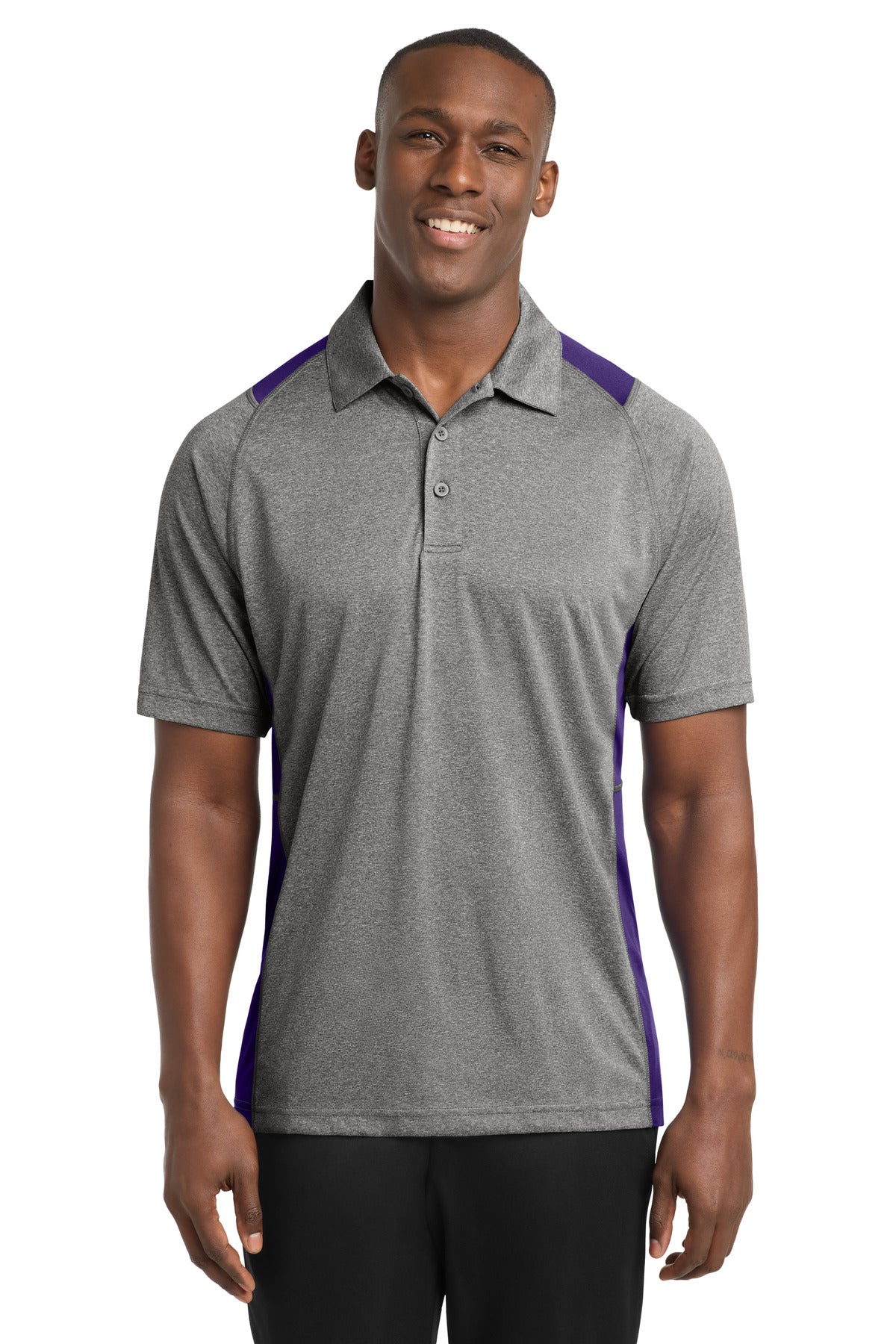 Sport-Tek ®  Heather Colorblock Contender ™  Polo. ST665
