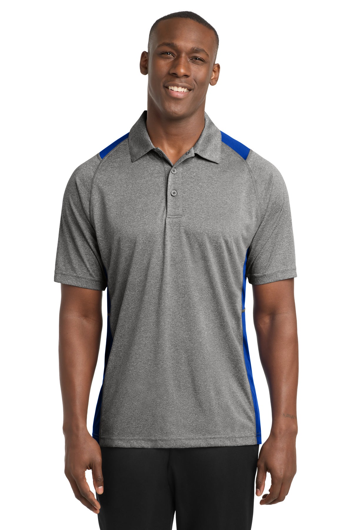 Sport-Tek ®  Heather Colorblock Contender ™  Polo. ST665