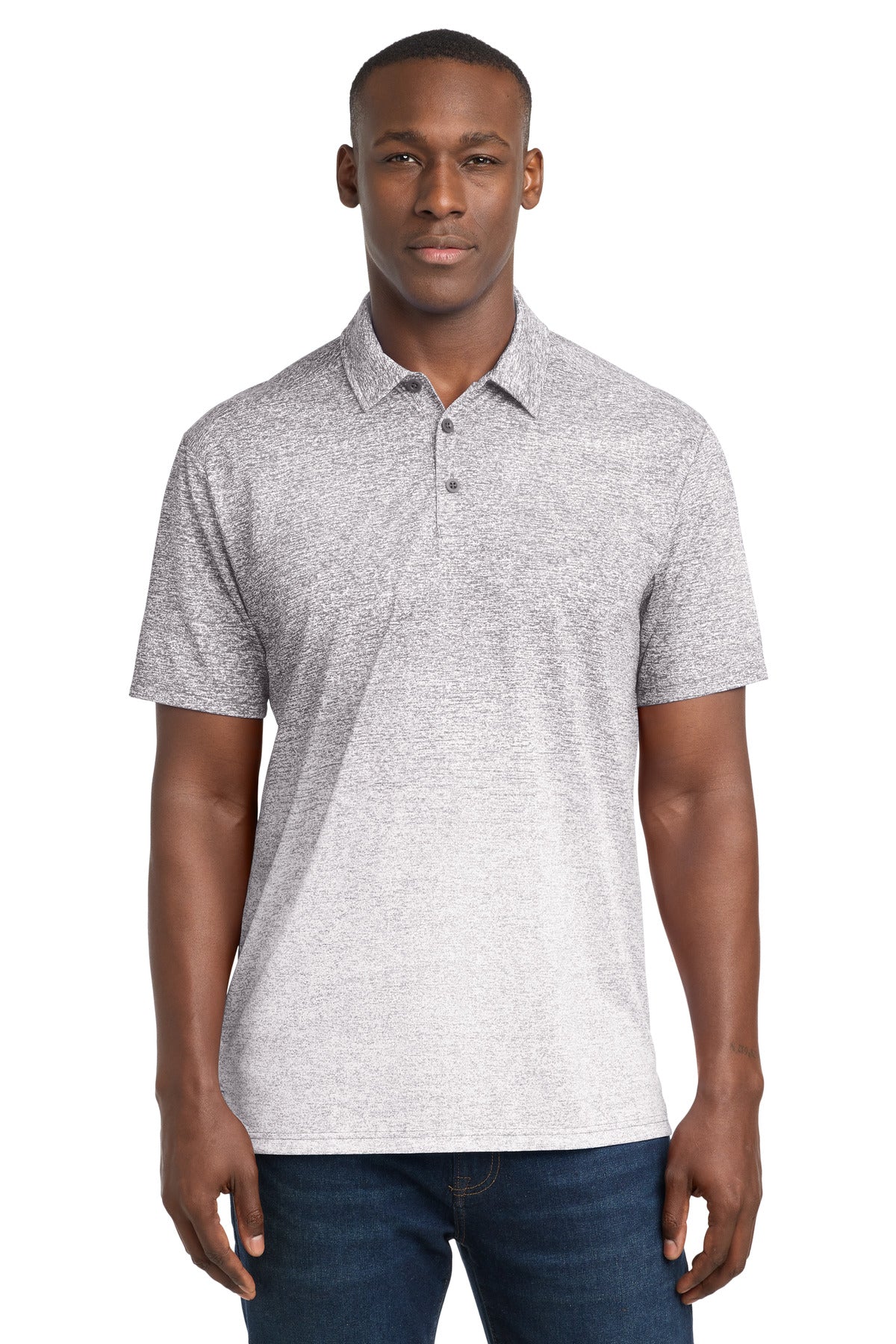 Sport-Tek  ®  Ombre Heather Polo. ST671