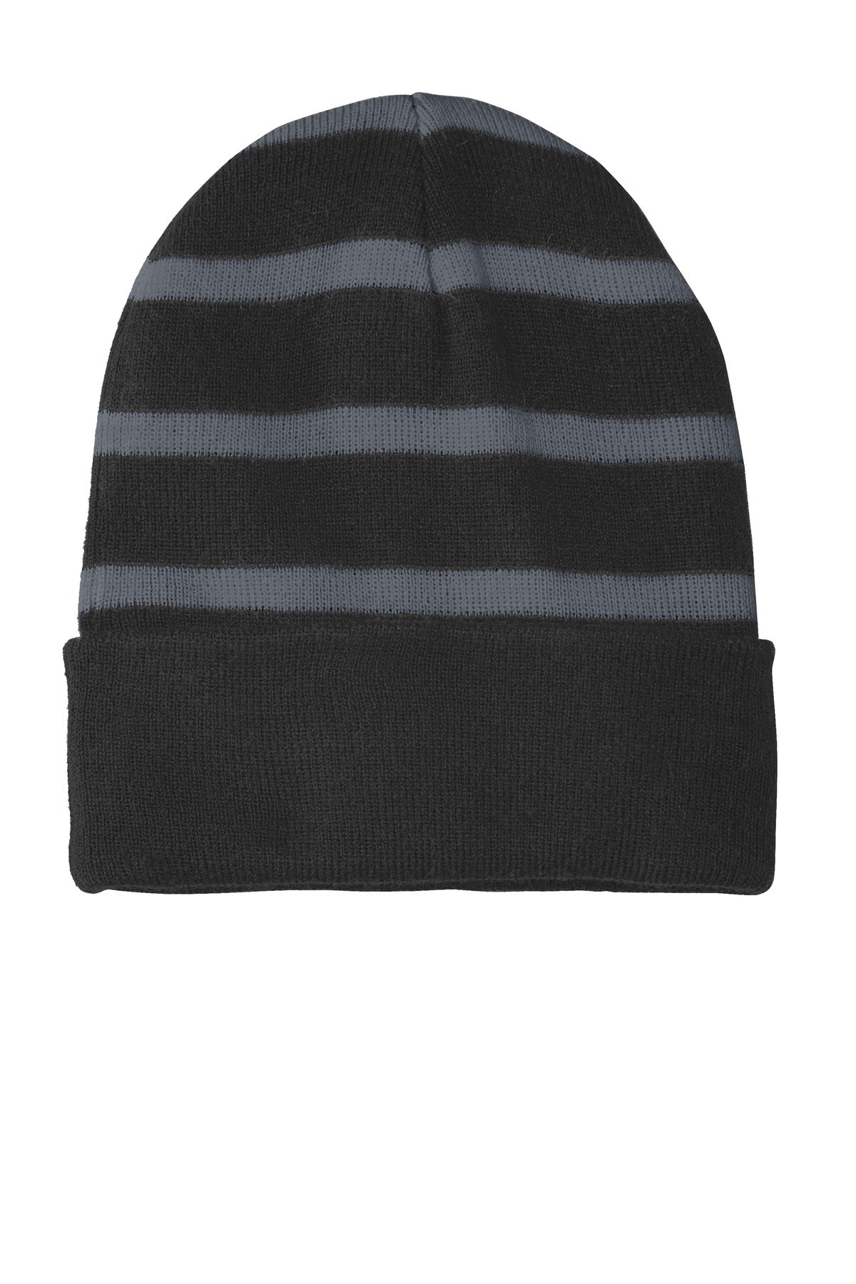 Sport-Tek ®  Striped Beanie with Solid Band. STC31