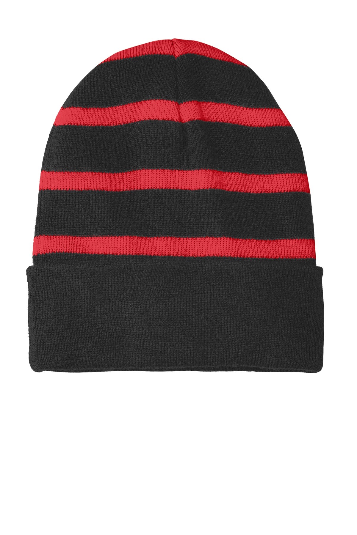 Sport-Tek ®  Striped Beanie with Solid Band. STC31