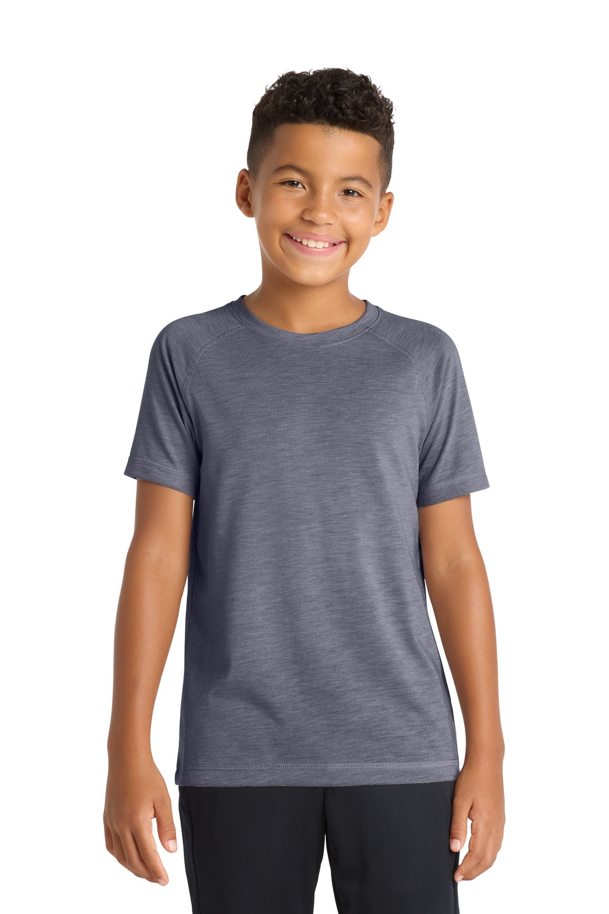 Sport-Tek  ®  Youth PosiCharge  ®  Tri-Blend Wicking Raglan Tee. YST400