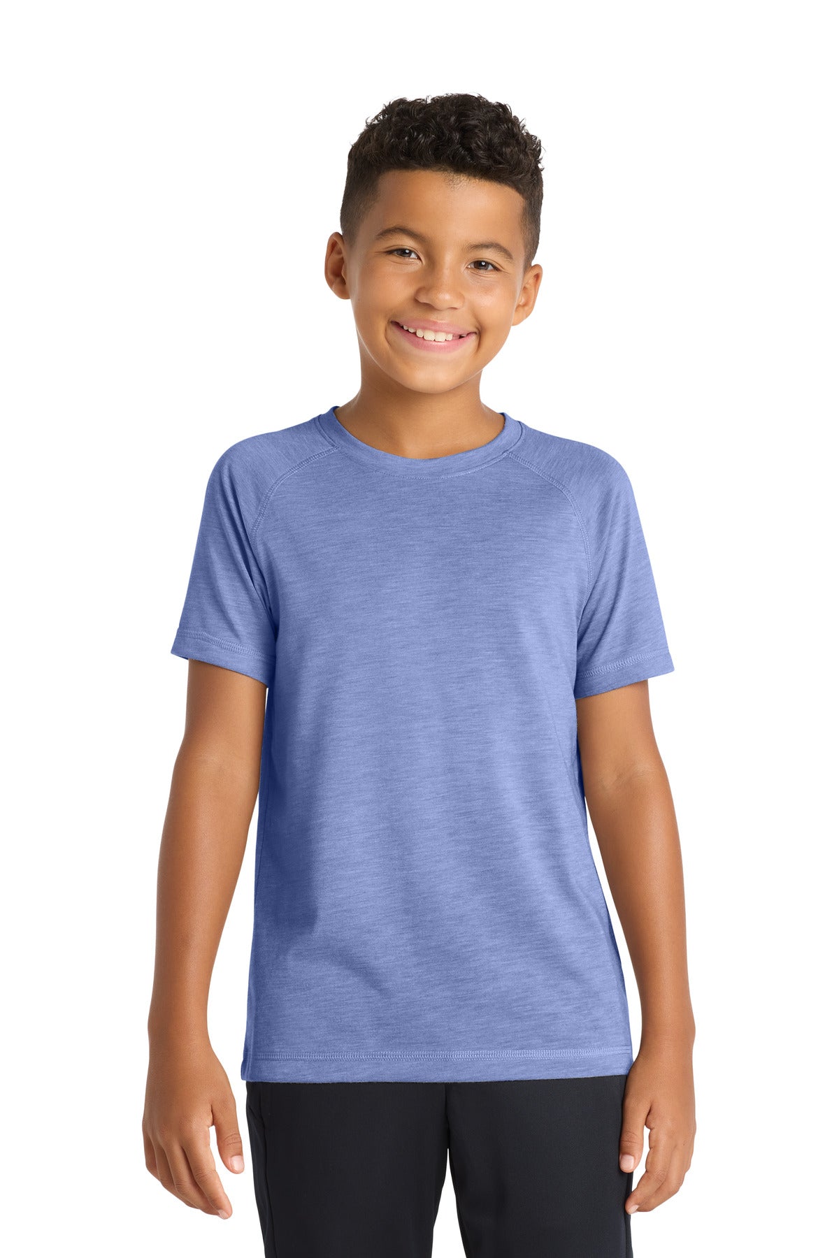 Sport-Tek  ®  Youth PosiCharge  ®  Tri-Blend Wicking Raglan Tee. YST400